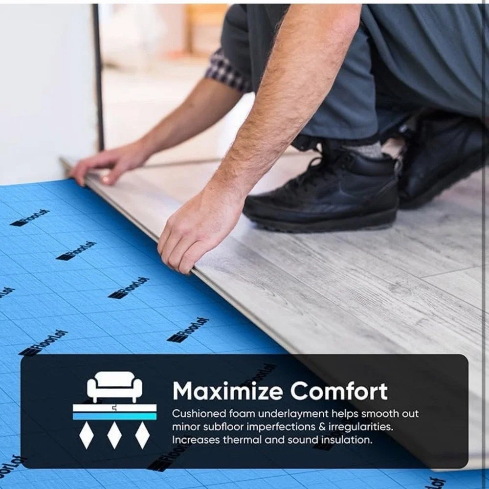 Floorlot BlueStep 3mm Underlayment 200‎ sq ft for Laminate Engineered Floors